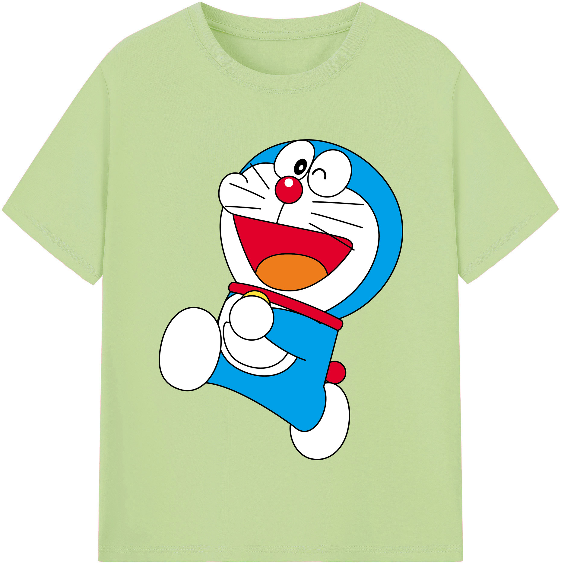 （画像用） ドラえもん Doraemon 綿100％半袖Tシャツ（フロントプリント）